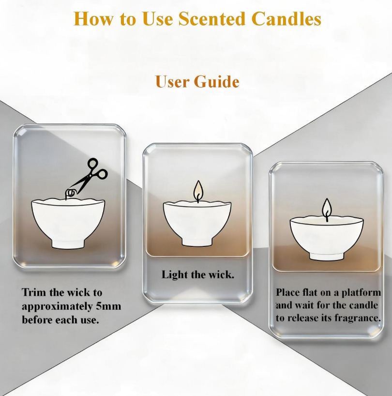 A Guide to the Proper Use of Scented Candles: "Long-Lasting Burn, Pure Fragrance, Safe Usage" 